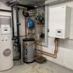 photo installation d'une pompe à chaleur